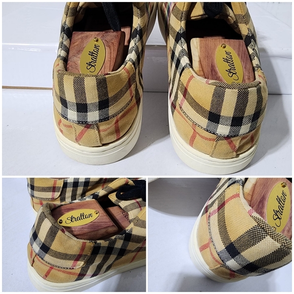 Burberry Rainbow Check Canvas Sneakers Size 41 - Picture 11 of 11